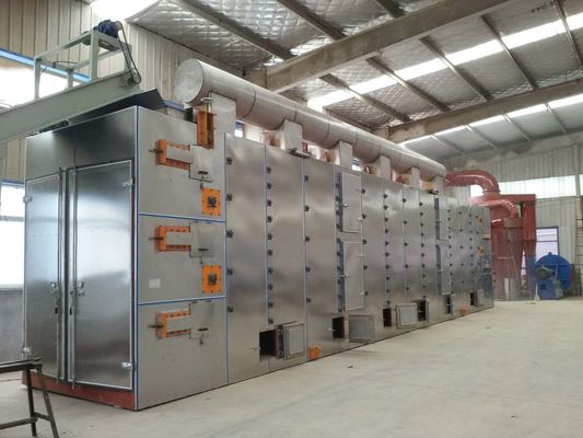 220V 380V सतत ड्रायर मशीन औद्योगिक बेल्ट ड्रायर आसान संचालन