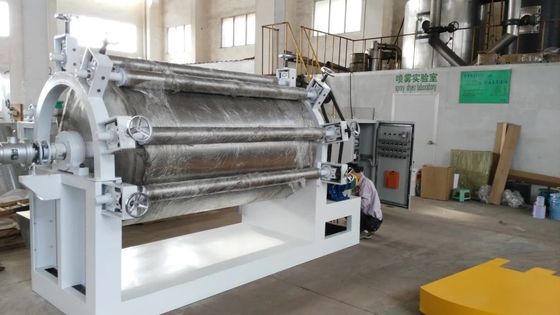 खाद्य उद्योग स्टेनलेस स्टील में औद्योगिक रोटरी ड्रम ड्रायर