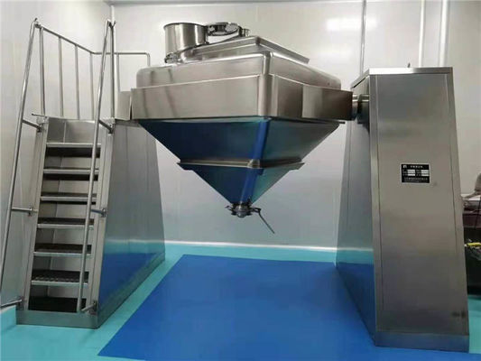 1.5kw-22kw बड़ी औद्योगिक मिक्सर मशीनें भोजन / रसायन के लिए स्क्वायर कोन मिक्सर
